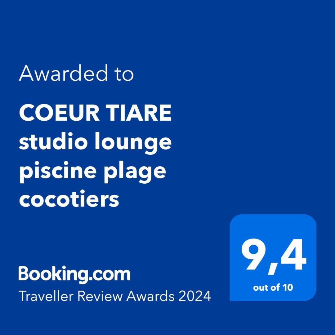 Coeur Tiare Studio Lounge Piscine Plage Cocotiers Saint-Francois  Exteriör bild